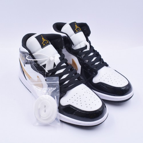 nike air jordan 1 patent leather gold